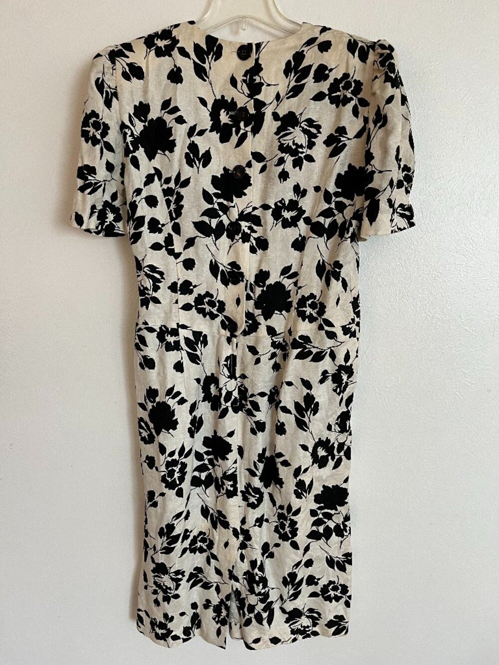 Vintage Floral Linen Dress Size 16 | International Ladies Garment Workers Union